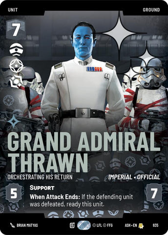 Grand Admiral Thrawn - Orchestrating His Return (835) (Prestige Foil) (835) [Ashes of the Empire] - The Mythic Store | 24h Order Processing