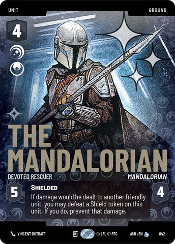 The Mandalorian - Devoted Rescuer (842) (Prestige Foil) (842) [Ashes of the Empire] - The Mythic Store | 24h Order Processing