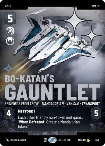 Bo-Katan's Gauntlet - Reinforce from Above (843) (Prestige Foil) (843) [Ashes of the Empire] - The Mythic Store | 24h Order Processing