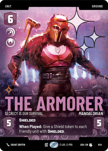 The Armorer - Secrecy is Our Survival (844) (Prestige Foil) (844) [Ashes of the Empire] - The Mythic Store | 24h Order Processing