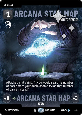 Arcana Star Map - Path to Peridea (845) (Prestige Foil) (845) [Ashes of the Empire] - The Mythic Store | 24h Order Processing