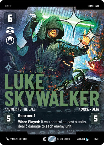 Luke Skywalker - Answering the Call (848) (Prestige Foil) (848) [Ashes of the Empire] - The Mythic Store | 24h Order Processing
