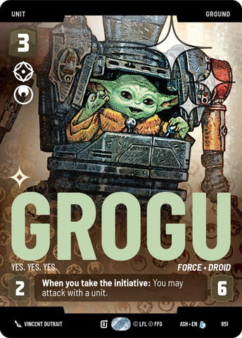 Grogu - Yes. Yes. Yes. (851) (Prestige Foil) (851) [Ashes of the Empire] - The Mythic Store | 24h Order Processing
