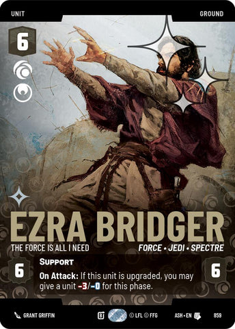 Ezra Bridger - The Force is All I Need (859) (Prestige Foil) (859) [Ashes of the Empire] - The Mythic Store | 24h Order Processing