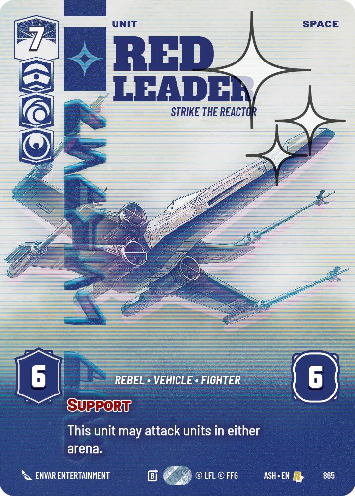 Red Leader - Strike the Reactor (865) (Prestige Foil) (865) [Ashes of the Empire] - The Mythic Store | 24h Order Processing