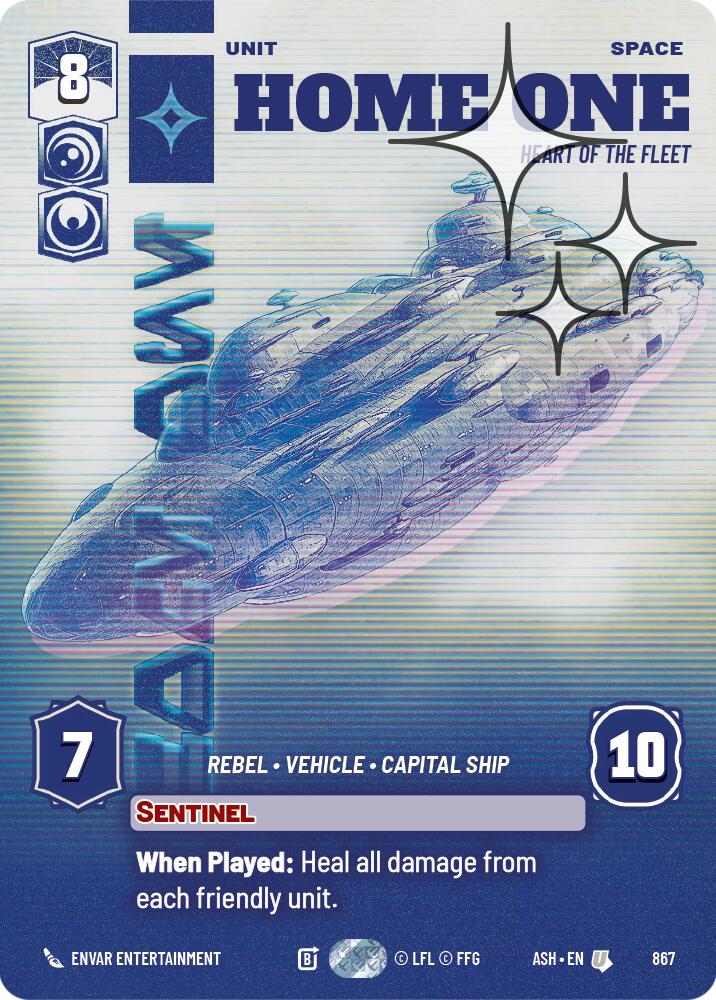 Home One - Heart of the Fleet (867) (Prestige Foil) (867) [Ashes of the Empire] - The Mythic Store | 24h Order Processing