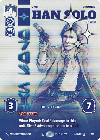 Han Solo - It'll Work (870) (Prestige Foil) (870) [Ashes of the Empire] - The Mythic Store | 24h Order Processing