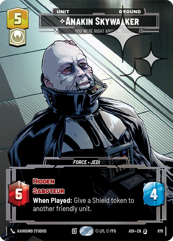 Anakin Skywalker - You Were Right About Me (878) (Prestige Foil) (878) [Ashes of the Empire] - The Mythic Store | 24h Order Processing