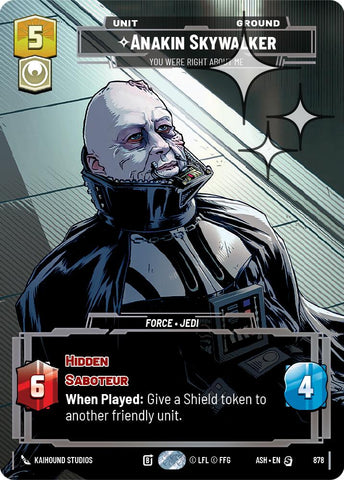 Anakin Skywalker - You Were Right About Me (878) (Prestige Foil) (878) [Ashes of the Empire] - The Mythic Store | 24h Order Processing