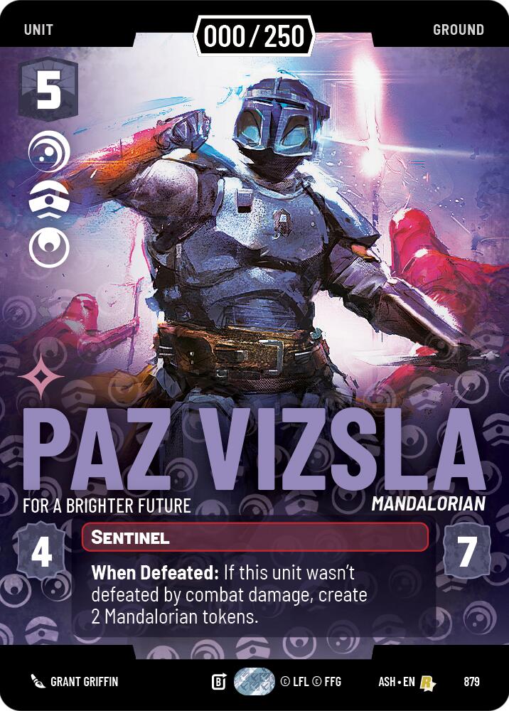 Paz Vizsla - For a Brighter Future (879) (Serialized) (879) [Ashes of the Empire] - The Mythic Store | 24h Order Processing