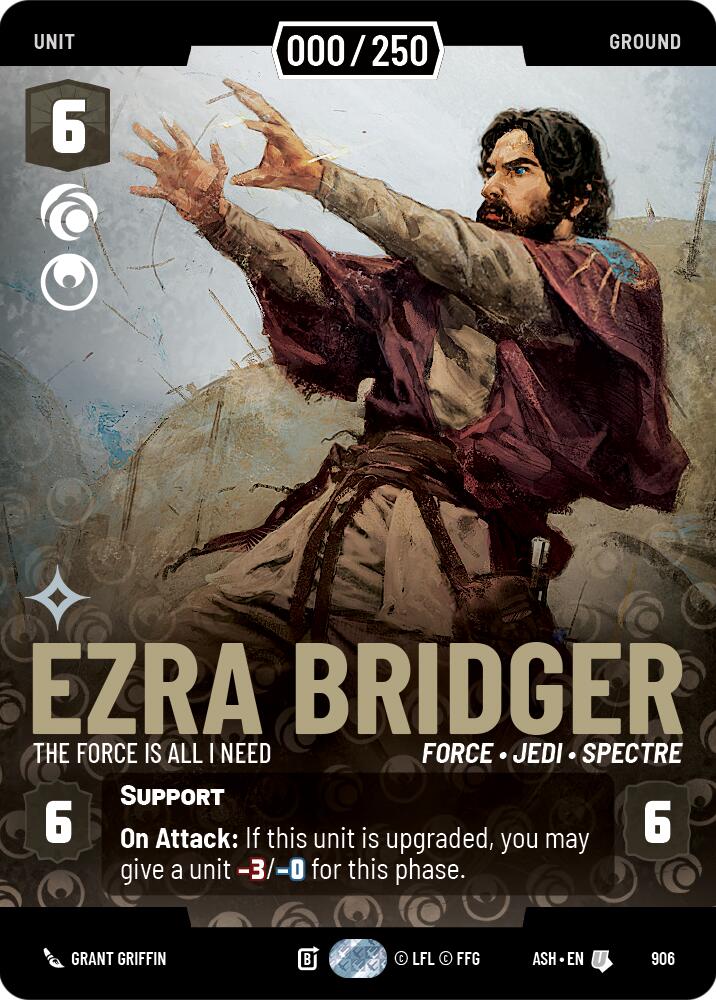 Ezra Bridger - The Force is All I Need (906) (Serialized) (906) [Ashes of the Empire] - The Mythic Store | 24h Order Processing