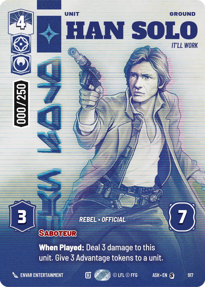 Han Solo - It'll Work (917) (Serialized) (917) [Ashes of the Empire] - The Mythic Store | 24h Order Processing