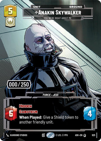 Anakin Skywalker - You Were Right About Me (925) (Serialized) (925) [Ashes of the Empire] - The Mythic Store | 24h Order Processing