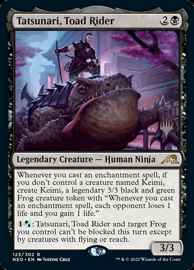 Tatsunari, Toad Rider (Promo Pack) [Kamigawa: Neon Dynasty Promos] - The Mythic Store | 24h Order Processing