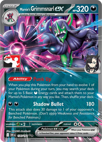 Marnie's Grimmsnarl ex (136/182) [Prize Pack Series Nine] - The Mythic Store | 24h Order Processing