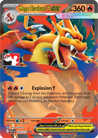 Mega Charizard Y ex (022/217) [Prize Pack Series Nine] - The Mythic Store | 24h Order Processing