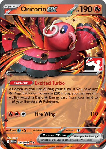 Oricorio ex (018/094) [Prize Pack Series Nine] - The Mythic Store | 24h Order Processing