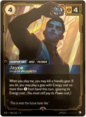 Jayce - Man of Progress (084/221) [Riftbound Organized Play Promotional Cards] - The Mythic Store | 24h Order Processing