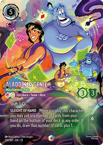 Aladdin & Genie - Mischievous Pals (Enchanted) (232/204) [Attack of the Vine!] - The Mythic Store | 24h Order Processing