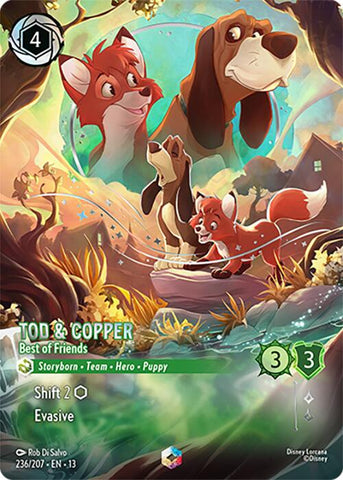 Tod & Copper - Best of Friends (Enchanted) (236/204) [Attack of the Vine!] - The Mythic Store | 24h Order Processing