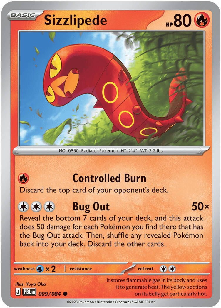 Sizzlipede (009/084) [Mega Evolution: Pitch Black] - The Mythic Store | 24h Order Processing