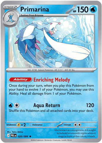 Primarina (020/084) [Mega Evolution: Pitch Black] - The Mythic Store | 24h Order Processing