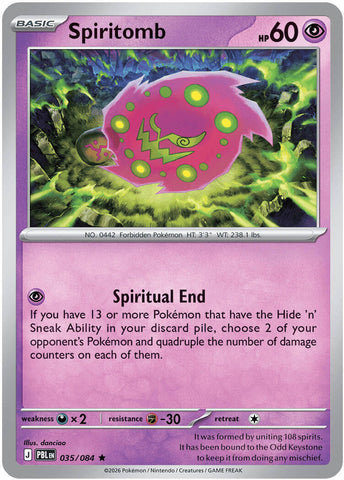 Spiritomb (035/084) [Mega Evolution: Pitch Black] - The Mythic Store | 24h Order Processing