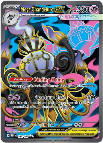 Mega Chandelure ex (099/084) [Mega Evolution: Pitch Black] - The Mythic Store | 24h Order Processing