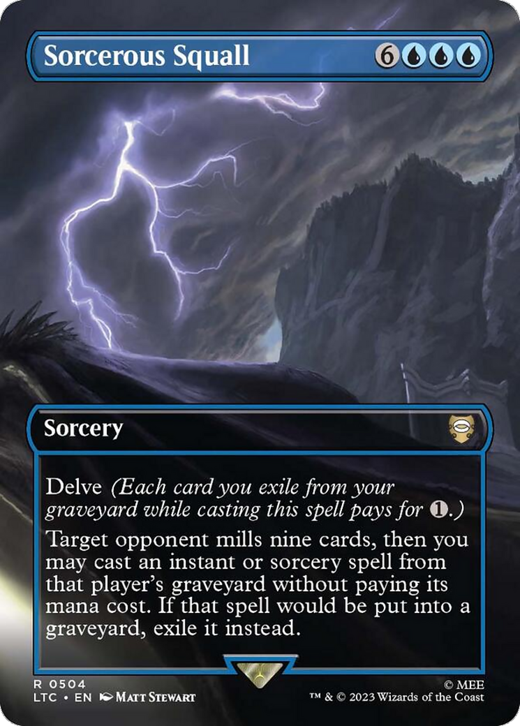 Sorcerous Squall (Borderless) [The Lord of the Rings: Tales of Middle-Earth Commander] - The Mythic Store | 24h Order Processing