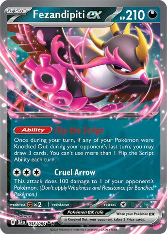 Fezandipiti ex (038/064) (Deck Exclusive) [Scarlet & Violet: Shrouded Fable] - The Mythic Store | 24h Order Processing