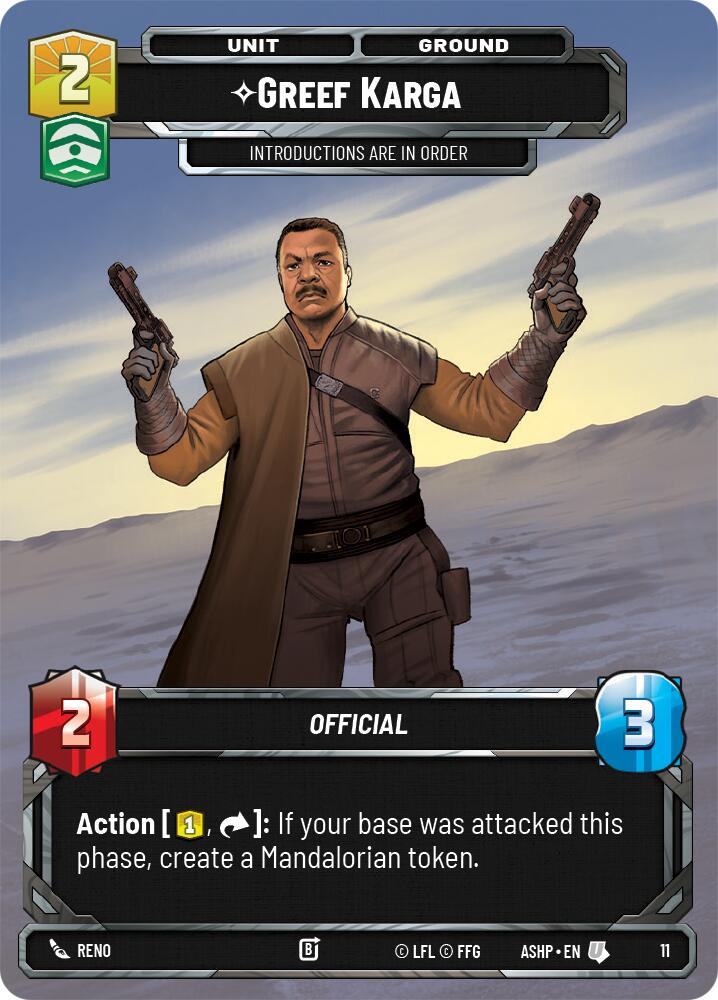 Greef Karga (11) (11) [Ashes of the Empire Weekly Play Promos] - The Mythic Store | 24h Order Processing