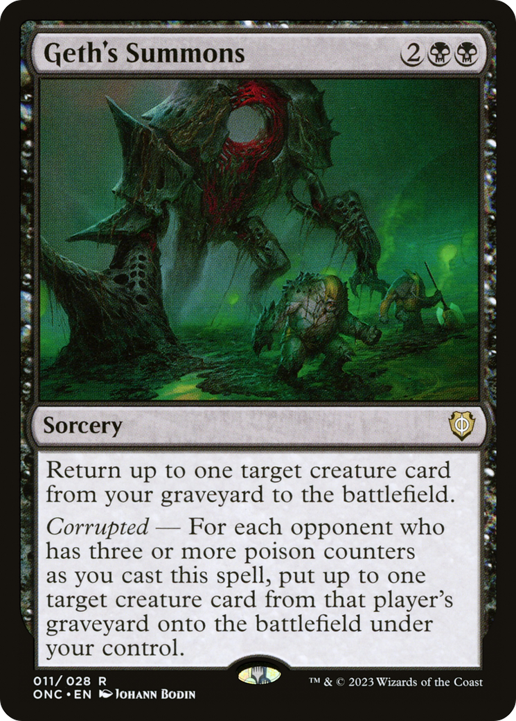Geth's Summons [Phyrexia: All Will Be One Commander] - The Mythic Store | 24h Order Processing