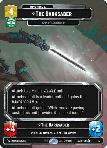 The Darksaber - Icon of Leadership (14) (14) [Ashes of the Empire Weekly Play Promos] - The Mythic Store | 24h Order Processing