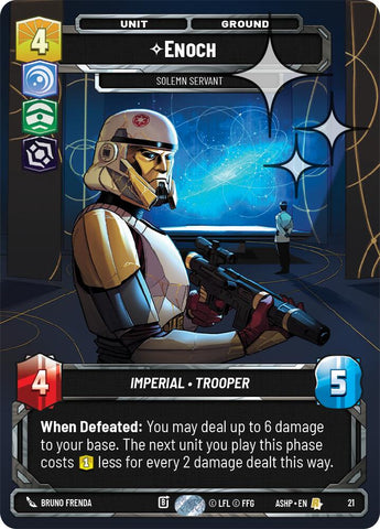 Enoch - Solemn Servant (21) (Foil) (21) [Ashes of the Empire Weekly Play Promos] - The Mythic Store | 24h Order Processing