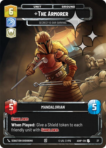 The Armorer - Secrecy is Our Survival (27) (Foil) (27) [Ashes of the Empire Weekly Play Promos] - The Mythic Store | 24h Order Processing