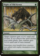 Might of Old Krosa [The List] - The Mythic Store | 24h Order Processing