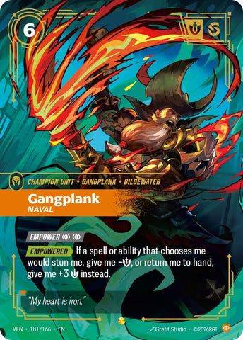 Gangplank, Naval (Overnumbered) (181/166) [Vendetta] - The Mythic Store | 24h Order Processing