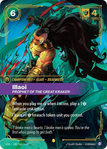 Illaoi, Prophet of the Great Kraken (Overnumbered) (182/166) [Vendetta] - The Mythic Store | 24h Order Processing