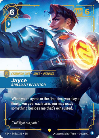 Jayce, Brilliant Inventor (Alternate Art) (068a/166) [Vendetta] - The Mythic Store | 24h Order Processing