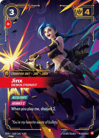 Jinx, Demolitionist (Overnumbered) (168/166) [Vendetta] - The Mythic Store | 24h Order Processing