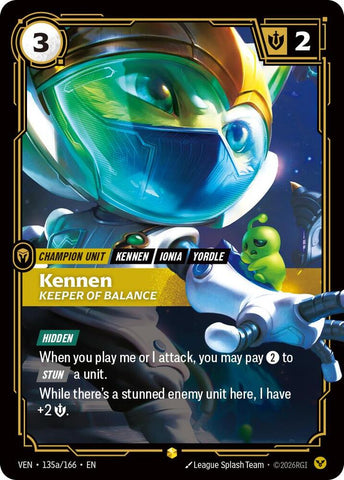 Kennen, Keeper of Balance (Alternate Art) (135a/166) [Vendetta] - The Mythic Store | 24h Order Processing
