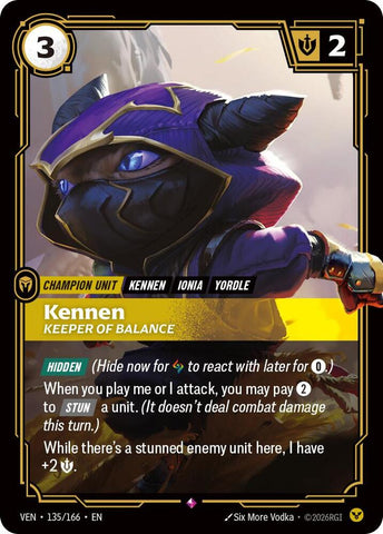 Kennen, Keeper of Balance (135/166) [Vendetta] - The Mythic Store | 24h Order Processing