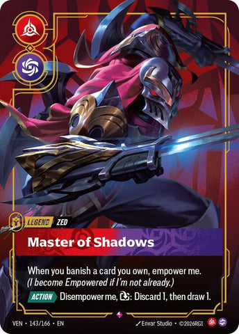 Zed - Master of Shadows (143/166) [Vendetta] - The Mythic Store | 24h Order Processing