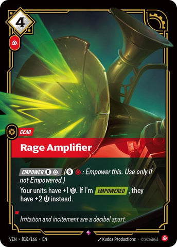 Rage Amplifier (018/166) [Vendetta] - The Mythic Store | 24h Order Processing