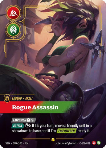 Akali - Rogue Assassin (Overnumbered) (189/166) [Vendetta] - The Mythic Store | 24h Order Processing