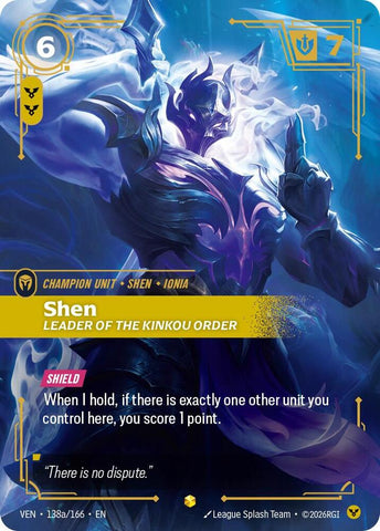Shen, Leader of the Kinkou Order (Alternate Art) (138a/166) [Vendetta] - The Mythic Store | 24h Order Processing