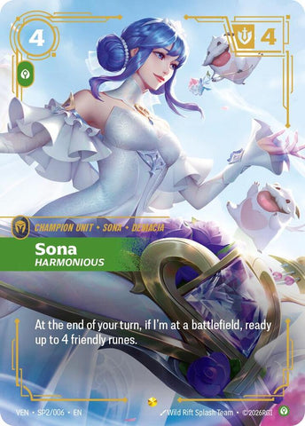 Sona, Harmonious (SP2/006) [Vendetta] - The Mythic Store | 24h Order Processing