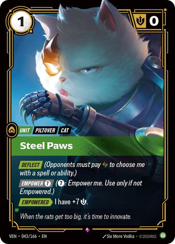 Steel Paws (043/166) [Vendetta] - The Mythic Store | 24h Order Processing