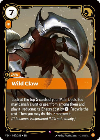 Wild Claw (089/166) [Vendetta] - The Mythic Store | 24h Order Processing