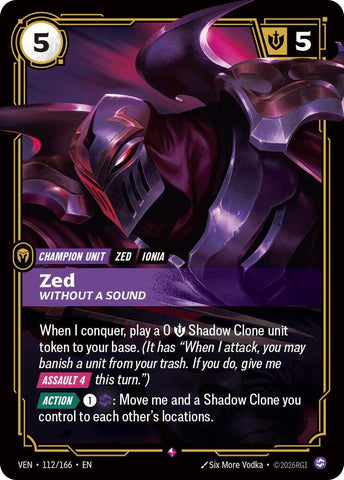 Zed, Without a Sound (112/166) [Vendetta] - The Mythic Store | 24h Order Processing